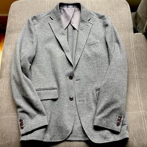 Faherty Brand Reserve Ideal Wool Blend Tweed Blazer. Color Grey. Size M